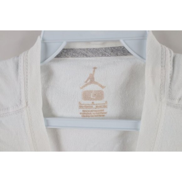 Nike Air Jordan Boys Large Spell Out Michael Jordan Short Sleeve T-Shirt White - Picture 6 of 9